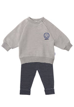 Lade das Bild in den Galerie-Viewer, 2tlg. Set mit Sweatshirt und Leggings "Happy": 74/80