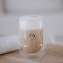 Lade das Bild in den Galerie-Viewer, Doppelwandiges Glas 340ml Herz (VE = 6 Stk)