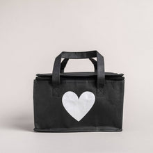 Lade das Bild in den Galerie-Viewer, Kühltasche schwarz Herz (VE = 5 Stk.)