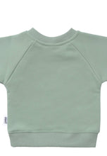 Lade das Bild in den Galerie-Viewer, Sweatshirt in schilf mit Print "Zitrone": 62/68