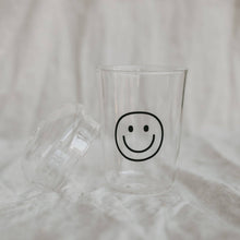 Lade das Bild in den Galerie-Viewer, Trinkglas Smiley schwarz (VE = 6 Stk)