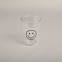 Lade das Bild in den Galerie-Viewer, Trinkglas Smiley schwarz (VE = 6 Stk)