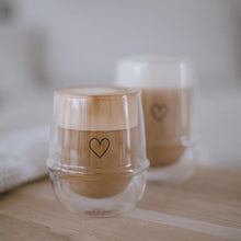 Load image into Gallery viewer, Doppelwandiges Glas 220ml