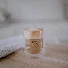 Load image into Gallery viewer, Doppelwandiges Glas 220ml