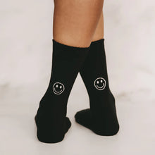 Lade das Bild in den Galerie-Viewer, Socken Smiley - schwarz