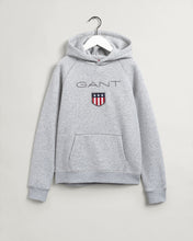 Load image into Gallery viewer, Retro Shield Hoodie - grau