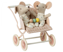 Lade das Bild in den Galerie-Viewer, Kinderwagen Babymäuse - Rose