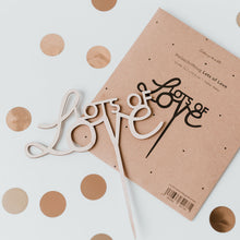 Load image into Gallery viewer, Holzschriftzug Lots of Love