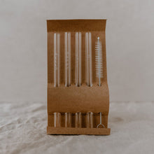 Lade das Bild in den Galerie-Viewer, Strohhalme Hello Love aus Glas, weiß