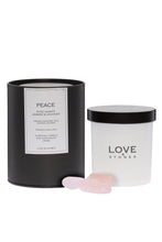 Lade das Bild in den Galerie-Viewer, Peace - Rosenquarz Kristallkerze