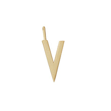 Lade das Bild in den Galerie-Viewer, Anhänger 16mm, A-Z - Gold matt