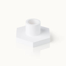 Lade das Bild in den Galerie-Viewer, Kerzenständer in Weiß - Hexagon