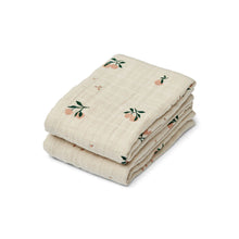 Lade das Bild in den Galerie-Viewer, Lewis Musselintücher - 2er Pack, pech/sea shell