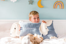 Lade das Bild in den Galerie-Viewer, Kuschelhund - Blau mit Stick