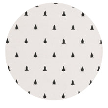 Lade das Bild in den Galerie-Viewer, Waschbare Fußmatte Tannen rund