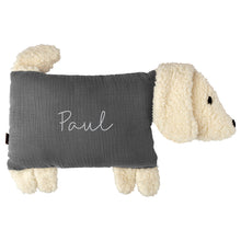 Load image into Gallery viewer, Kuschelhund - Grau mit Stick