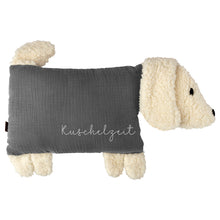 Load image into Gallery viewer, Kuschelhund - Grau mit Stick