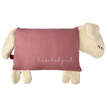 Lade das Bild in den Galerie-Viewer, Kuschelschaf - Altrosa mit Stick