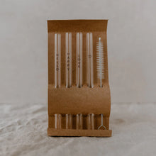 Lade das Bild in den Galerie-Viewer, Strohhalme Hello Love aus Glas, schwarz