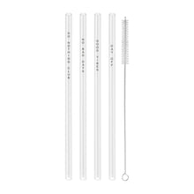 Lade das Bild in den Galerie-Viewer, Strohhalme No Bad Days aus Glas, schwarz