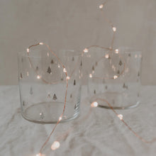 Lade das Bild in den Galerie-Viewer, Trinkglas Tannen schwarz im 2er Set