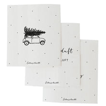 Lade das Bild in den Galerie-Viewer, Schwammtücher Let it snow 3er Set