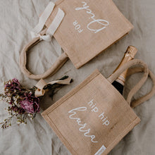 Lade das Bild in den Galerie-Viewer, Mini Jute Shopper Hurra im 2er Set