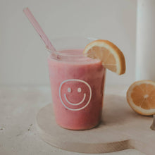 Lade das Bild in den Galerie-Viewer, Strohhalme gedreht aus Glas 20cm Rosa im 4er Set

