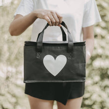 Lade das Bild in den Galerie-Viewer, Kühltasche schwarz Herz (VE = 5 Stk.)

