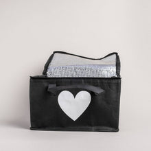 Lade das Bild in den Galerie-Viewer, Kühltasche schwarz Herz (VE = 5 Stk.)
