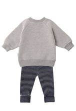Load image into Gallery viewer, 2tlg. Set mit Sweatshirt und Leggings "Happy": 74/80
