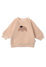 Lade das Bild in den Galerie-Viewer, Beige sweatshirt with croissant print: 86/92
