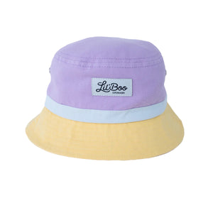 Bucket Hat Block - yellow/purple