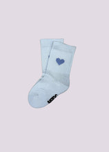 Lade das Bild in den Galerie-Viewer, HERZ SOCKEN HELLBLAU | BABY/KIDS: 0-1 Jahre
