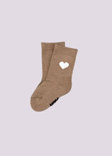 Lade das Bild in den Galerie-Viewer, HERZ SOCKEN BEIGE | BABY/KIDS: 1-2 Jahre

