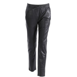 Lederhose Gift in schwarz