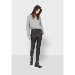 Lederhose Gift in schwarz