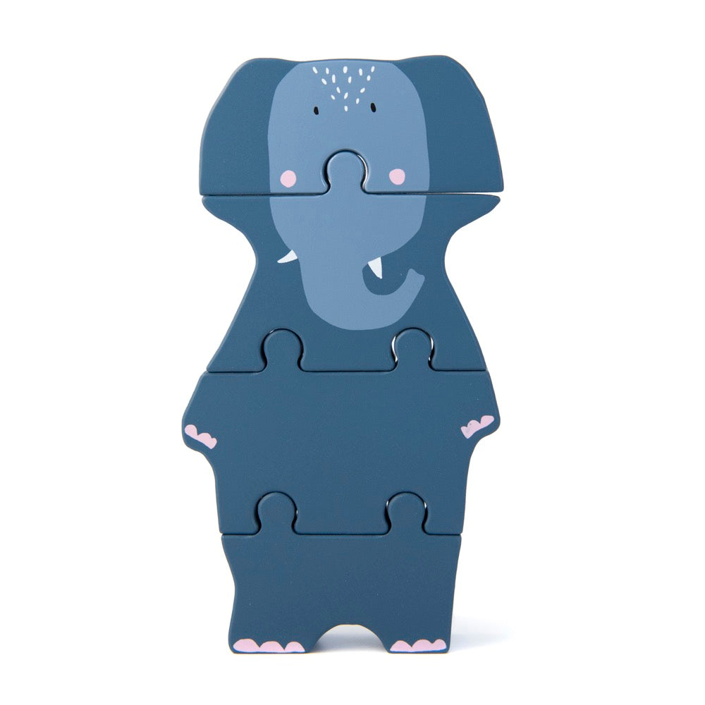 Holzpuzzle - Mrs. Elephant