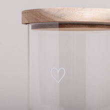 Lade das Bild in den Galerie-Viewer, Vorratsglas Herz 13cm (VE = 4 Stk)
