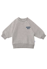 Lade das Bild in den Galerie-Viewer, Sweatshirt in grau-melange mit Print "Amore Mio": 74/80
