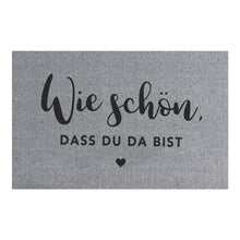 Lade das Bild in den Galerie-Viewer, Waschbare Fußmatte Wie Schön Grau 75 x 45 (VE = 6 Stk)
