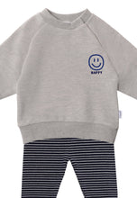 Lade das Bild in den Galerie-Viewer, 2tlg. Set mit Sweatshirt und Leggings "Happy": 62/68
