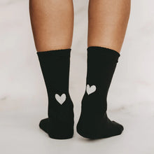 Load image into Gallery viewer, Socken Herz - schwarz
