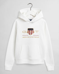 Teens Archive Shield Hoodie - Eggshell