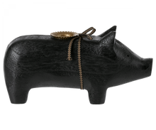 Lade das Bild in den Galerie-Viewer, Holzschwein, Medium - schwarz
