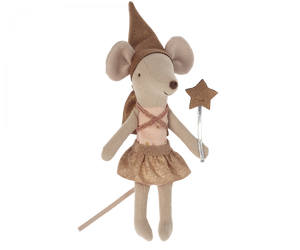 Zahnfee Maus in Streichholzschachtel - Rose