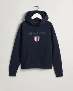 Teen Boys Shield Hoodie - blau
