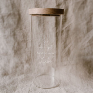 Vorratsglas Liebe 25cm