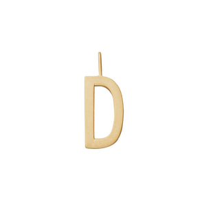 Anhänger 16mm, A-Z - Gold matt