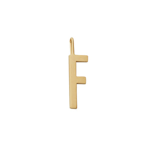 Anhänger 16mm, A-Z - Gold matt